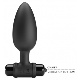 Debra Plug Anal Vibrant 10 Funcții, Flared — Negru