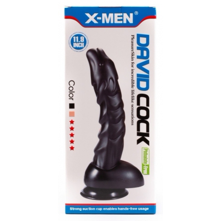 X-Men Dragon Flex 28cm – Ventuză Negru, Textură Naturală