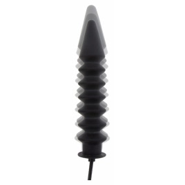 Plug Anal Gonflabil Hidden Desire — Striații Negru 28cm