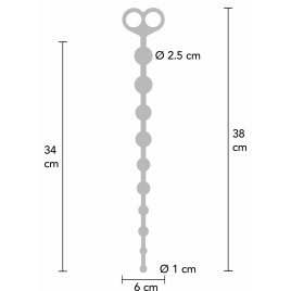 Flexible Anal Beads Negru