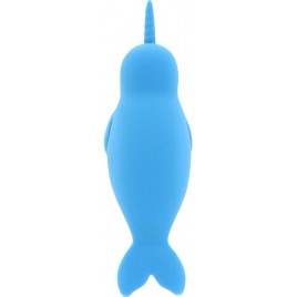 Unihorn Narwhal – Dublu Vibrator Clitoridian, 10 Moduri Albastru