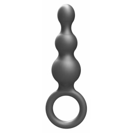 Plug anal ToyJoy The Stuffer - 3 sfere, silicon gri Gri