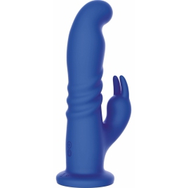Playhouse Rabbit Rotativ Punct G — 10 Vibrații, 10 Rotații Albastru