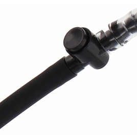 Hidden Desire Rising Star — Pompă Manuală Discretă 18 cm Negru