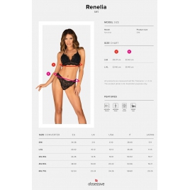 Set Obsessive Renelia Negru L-XL