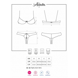 Set Obsessive Alabastra Roz L-XL