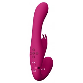 Suki Vibrating Strapless Strap-on Rabbit Roz