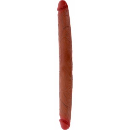 Dildo Dublu 40 Cm Preput Caramel