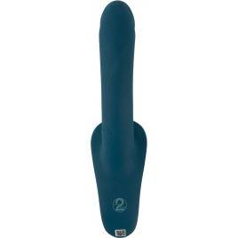 Set Strap-On You2Toys — 7 Moduri, Reîncărcabil Albastru