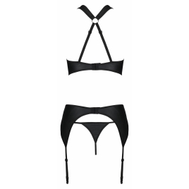 Set Din Piele Passion Hima Negru L-XL