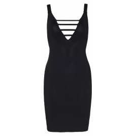 Rochie Leg Avenue Deep-V Callie Negru M