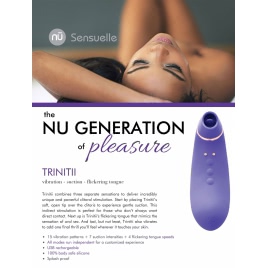 Vibrator Trinitii 3în1 Tongue Sensuelle Mov