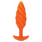 Anal Plug B-Vibe Swirl Portocaliu