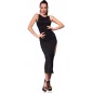 Rochie Lungă Chilirose CR4441 Negru S-M