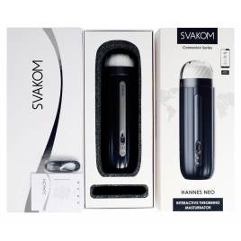 Svakom Hannes Neo Masturbator Automat 5 Moduri 38°C Negru