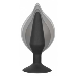 Anal Plug Large Silicone Inflatable Negru