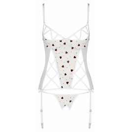 Corset Passion Lovelia Alb L-XL