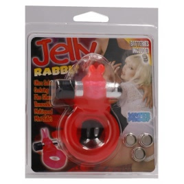 Inel Penis Jelly Rabbit Roșu
