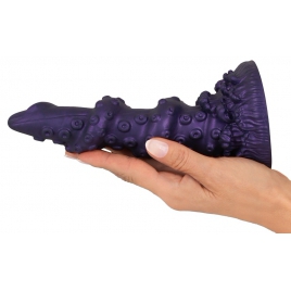 Octopus Prime — Dildo Din silicon Lichid, Ventuză 20.2 cm Mov