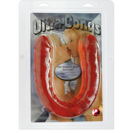 Dildo Dublu Ultra-Dong Roșu