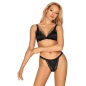 Set Obsessive Eloissa Negru L-XL