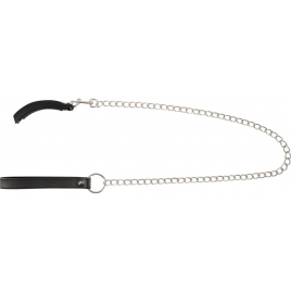Clema Intimă cu Lesă Bad Kitty – Metalică 11 cm Negru