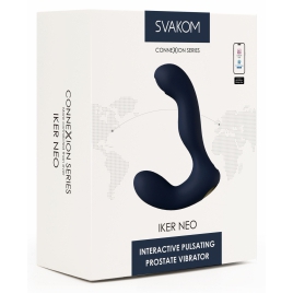 Svakom Iker Neo – Vibrator Prostatic 5+5, Reîncărcabil Albastru
