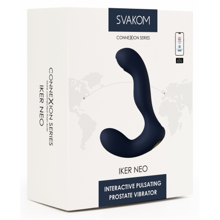 Svakom Iker Neo – Vibrator Prostatic 5+5, Reîncărcabil Albastru