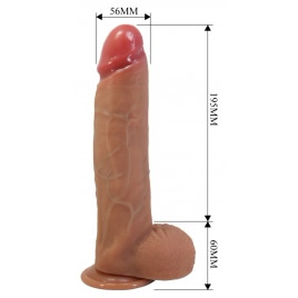Pretty Love Mendel 25,5 cm Ventuză și Textură Realistă