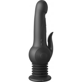 Pogo Thruster – Vibrator 3 Viteze, 10 Moduri, USB, Ventuză Negru