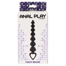 Bile Anale ToyJoy Heart Beads Negru