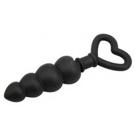 Anal Plug Beaded Luv Probe Negru