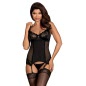 Corset Obsessive Amallie Negru 2XL