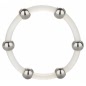 Inel Penis Steel Beaded Silicon XL Transparent