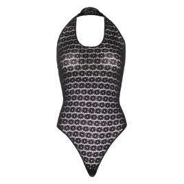 Body Leg Avenue Lace Snap Linda Negru XS-L