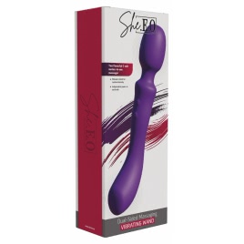 She.E.O Wand Dublu 10 Moduri USB C IPX7 Reîncărcabil Mov