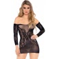 Chemise Leg Avenue Luella Negru XS-L