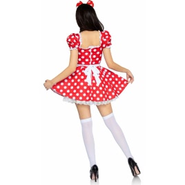 Rochie Leg Avenue Polka Dot Roșu M