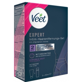 Veet EXPERT Set Epilare Intimă Cremă și Spumă