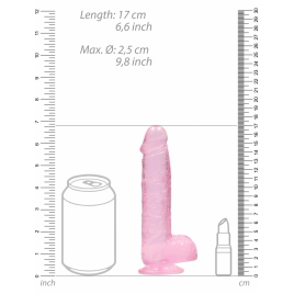 RealRock Crystal Roz 17cm