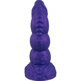 Demonul Dorinței — Dildou siliconic 22,5 cm cu Ventuză Mov