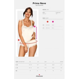 Set Obsessive Prima Neve Alb L-XL