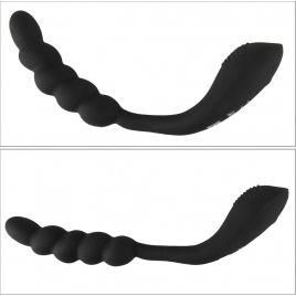 Black Velvets Bendable Dual — 2 Motoare, 10 Moduri, Reîncărcabil Negru