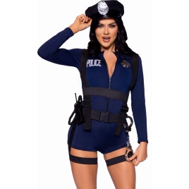 Costum Leg Avenue Flirty Cop Albastru L DDS