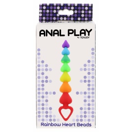 Rainbow Heart Beads Multicolor