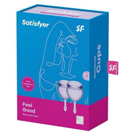 Satisfyer Feel Good Menstrual Cup Set Lila