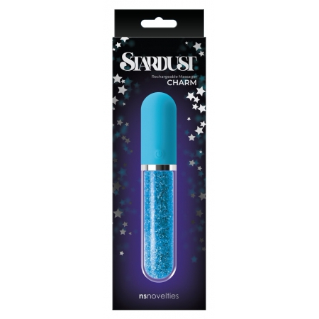 Vibrator Silicon Clasic Stardust Charm Albastru