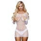Chemise Lapdance Josephine Alb S-L