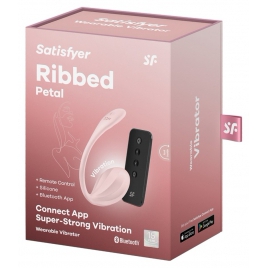 Satisfyer Ribbed Petal Rose 12 Moduri Flexibil IPX7 Roz