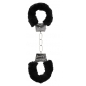 Cătușe Beginners Handcuffs Furry Negru